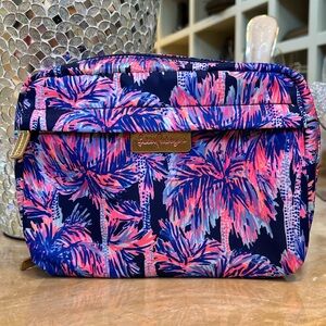 NWOT Lilly Pulitzer Cosmetic Makeup Bag Palms Up